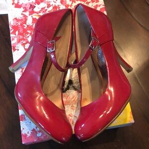 Moved to @kah36 Chinese Laundry patent leather mary jane buckle strap heels +box